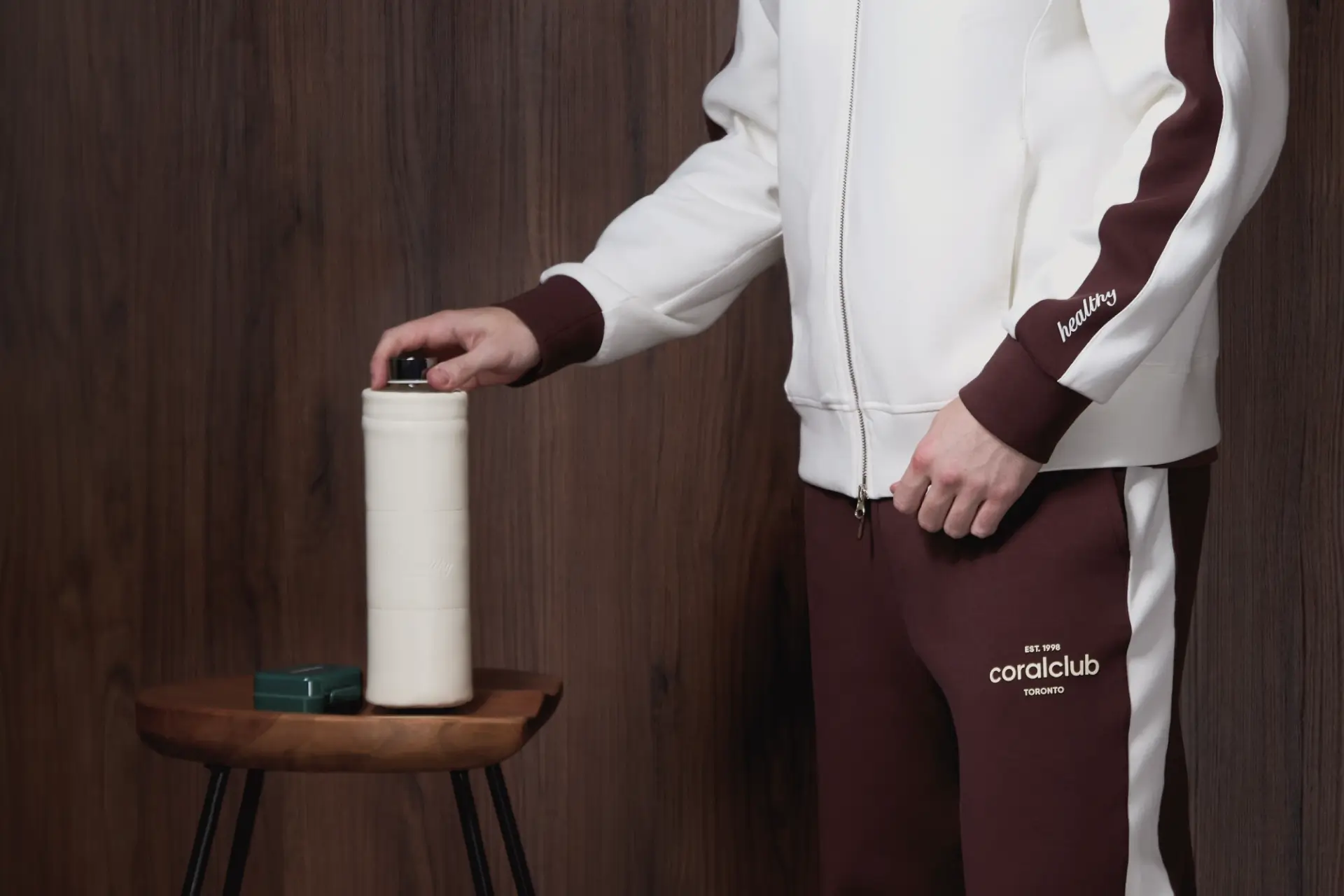 ClearWater glass bottle in the case