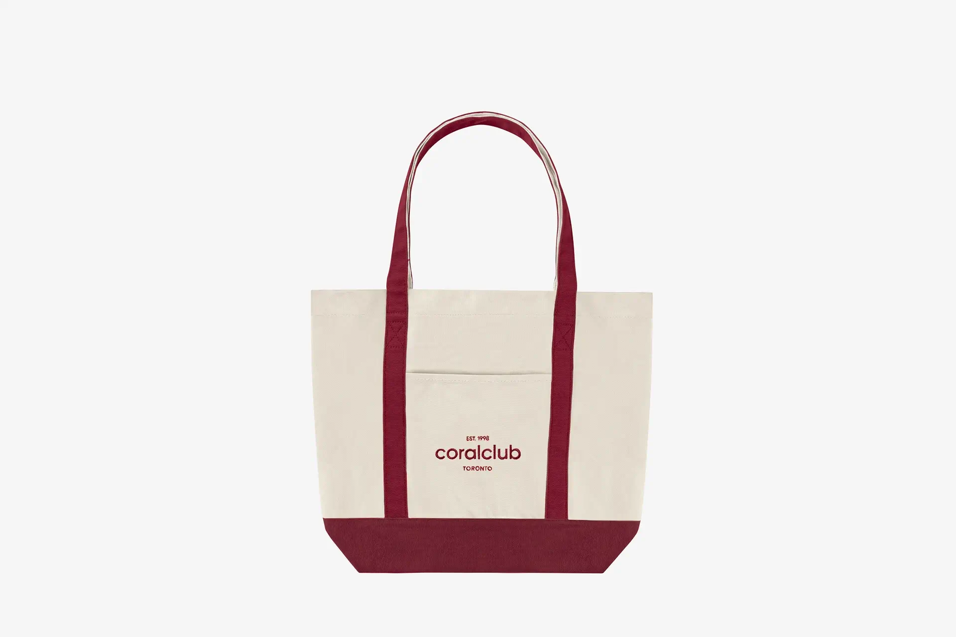 Shopper, burgundy